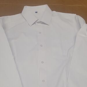 Perry Ellis Boys White Button Down Dress Shirt Size 20 New!